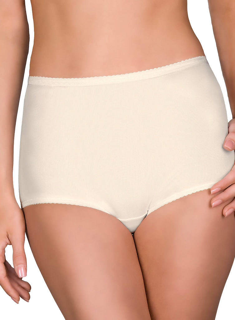 Shadowline Panty Women's Brief Nylon Full Coverage Underwear No Ride 3-Pak  17032