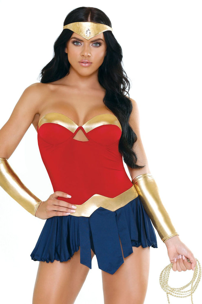Women’s Romper Wonder Woman Costume - Medium